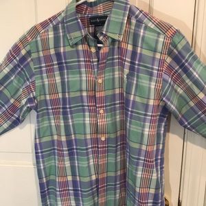 Boys button down, 100% cotton
